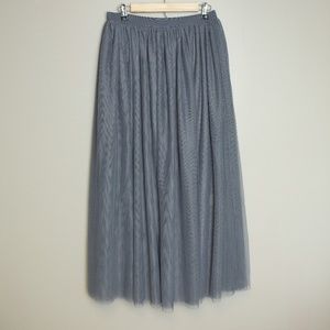 House of Flynn Dusty Blue Tulle Skirt